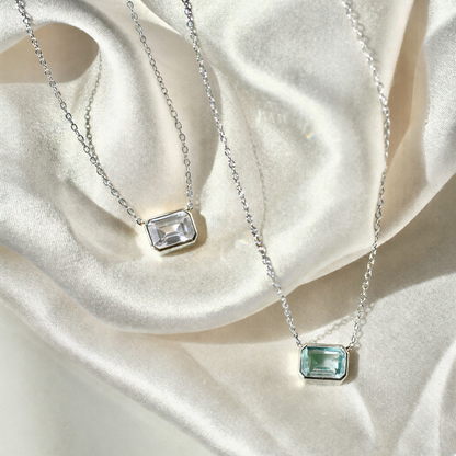 East West Mini Cushion Necklace