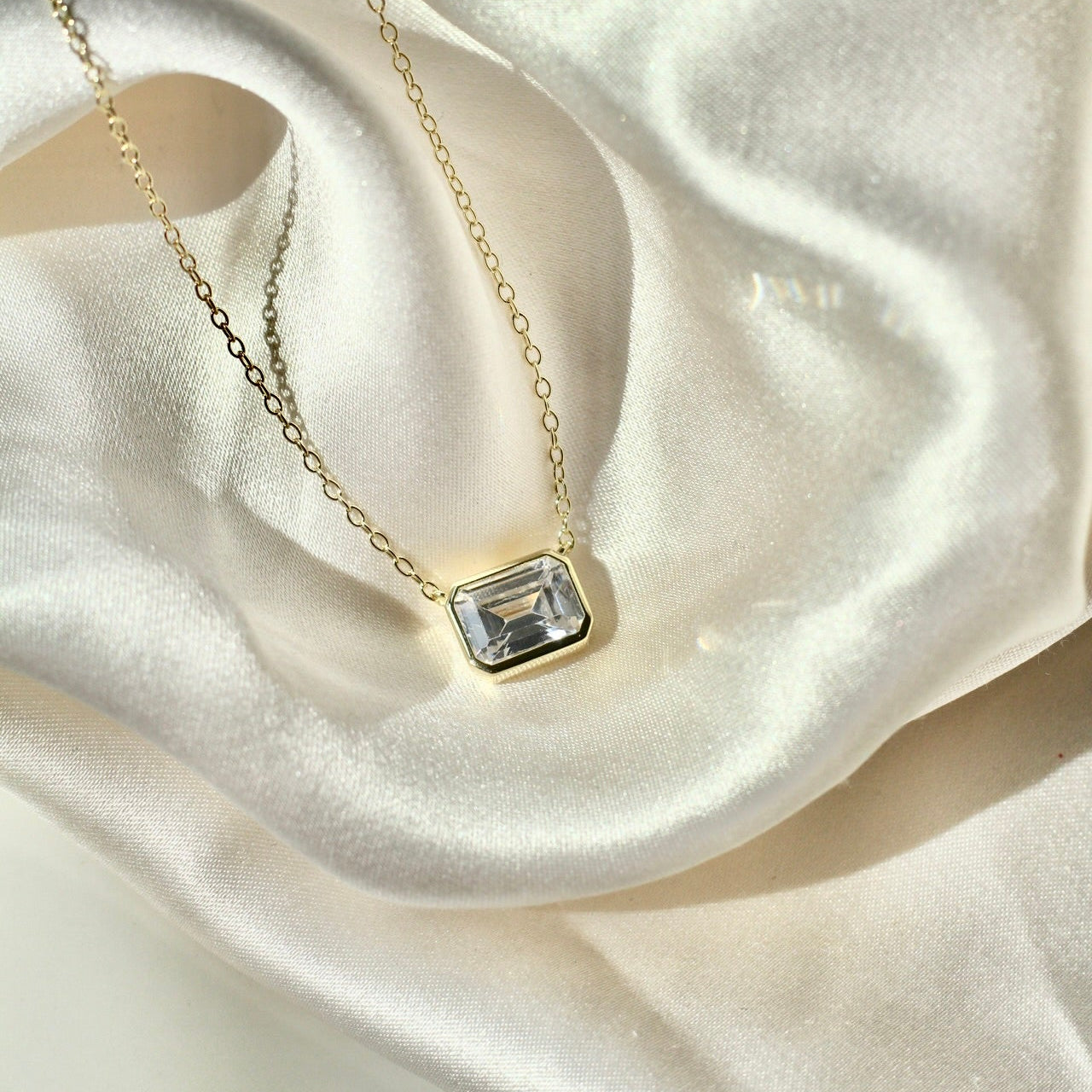 East West Mini Cushion Necklace