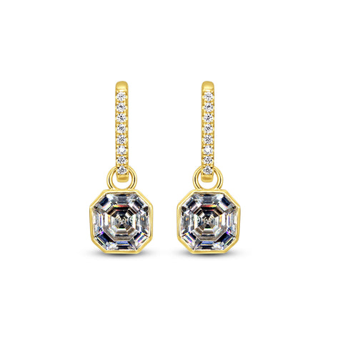 Chloe + Lois Luxe Asscher Hoops