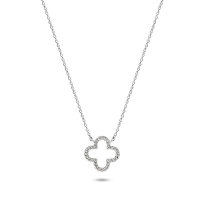 Pavé Clover Necklace