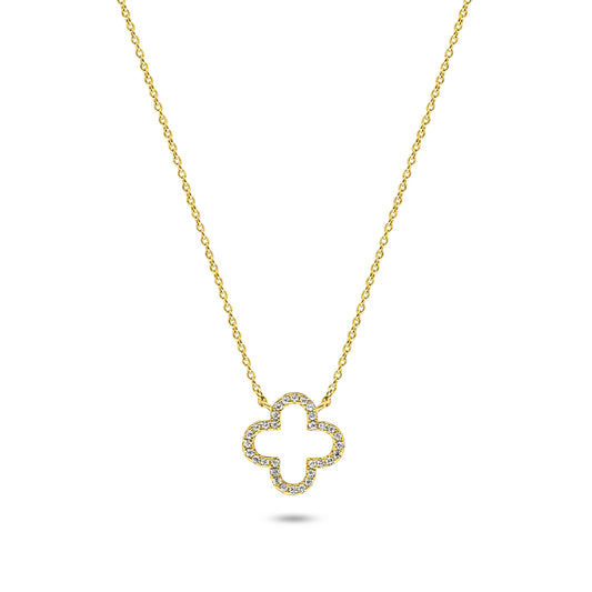 Pavé Clover Necklace