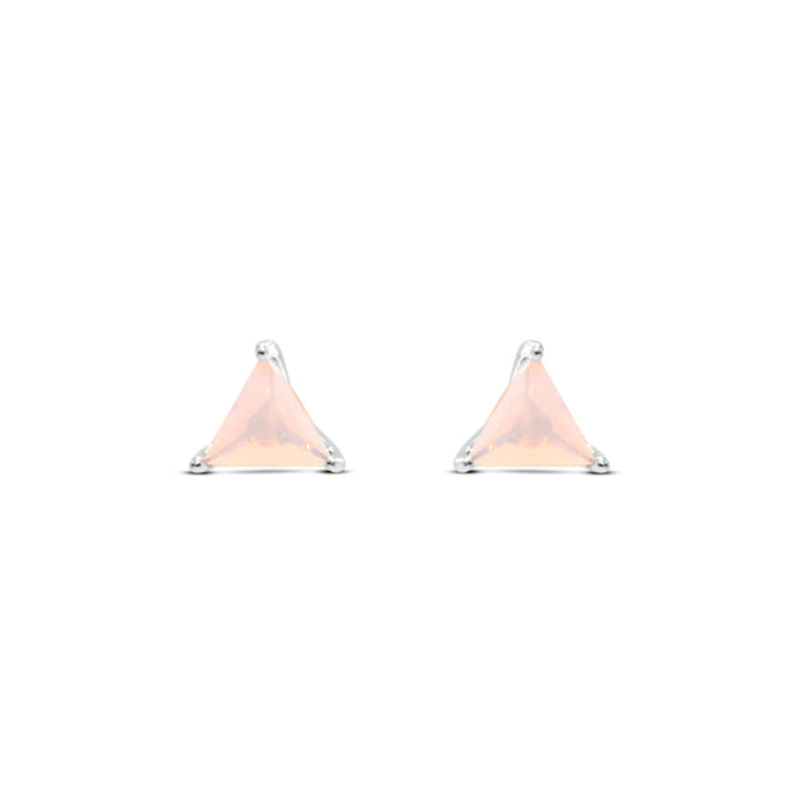 Cotton Candy Triangle Studs