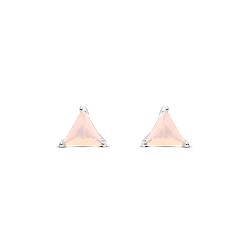 Cotton Candy Triangle Studs