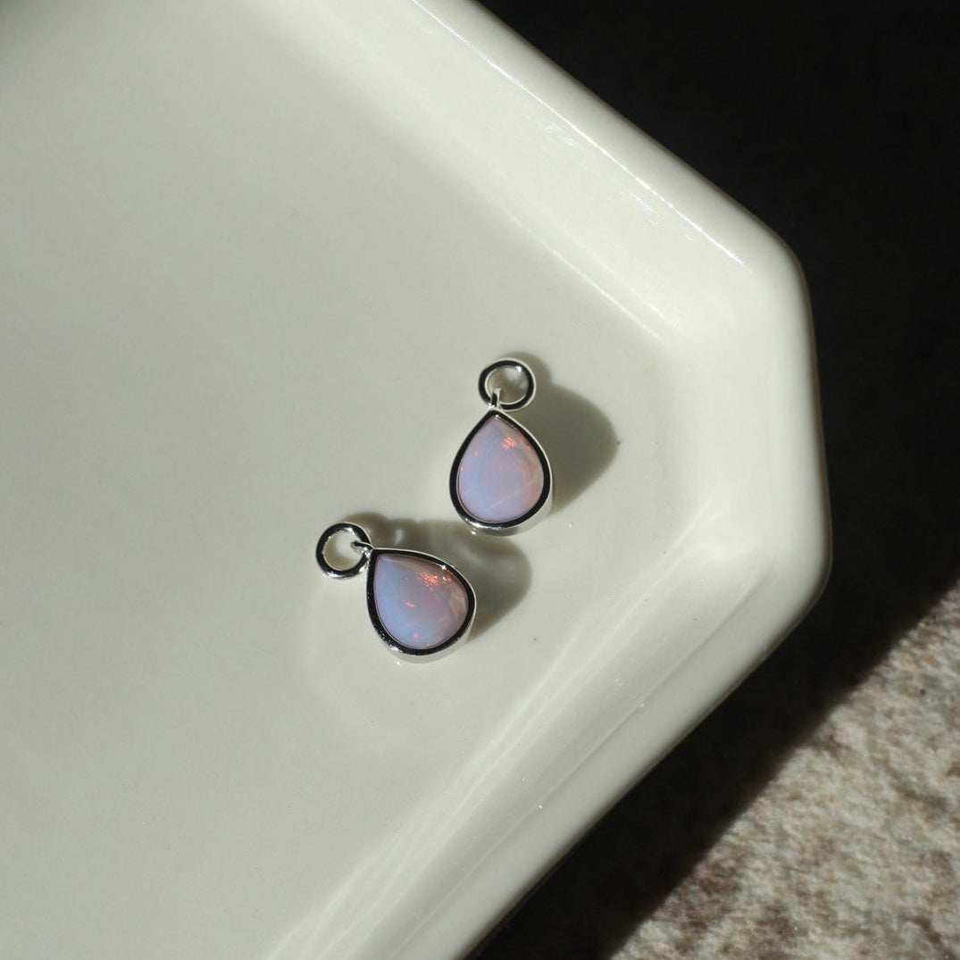 Cotton Candy Opal CZ Drop Charm