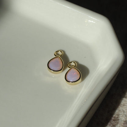 Cotton Candy Opal CZ Drop Charm