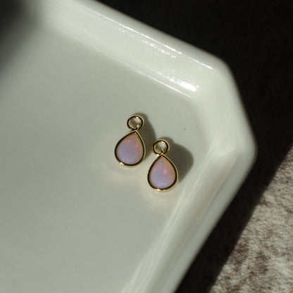 Cotton Candy Opal CZ Drop Charm