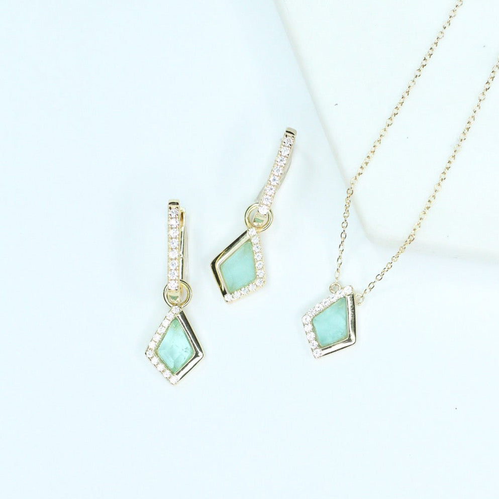 Kite Hoops in Sea Glass