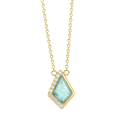 Stardust Kite Necklace in Sea Glass