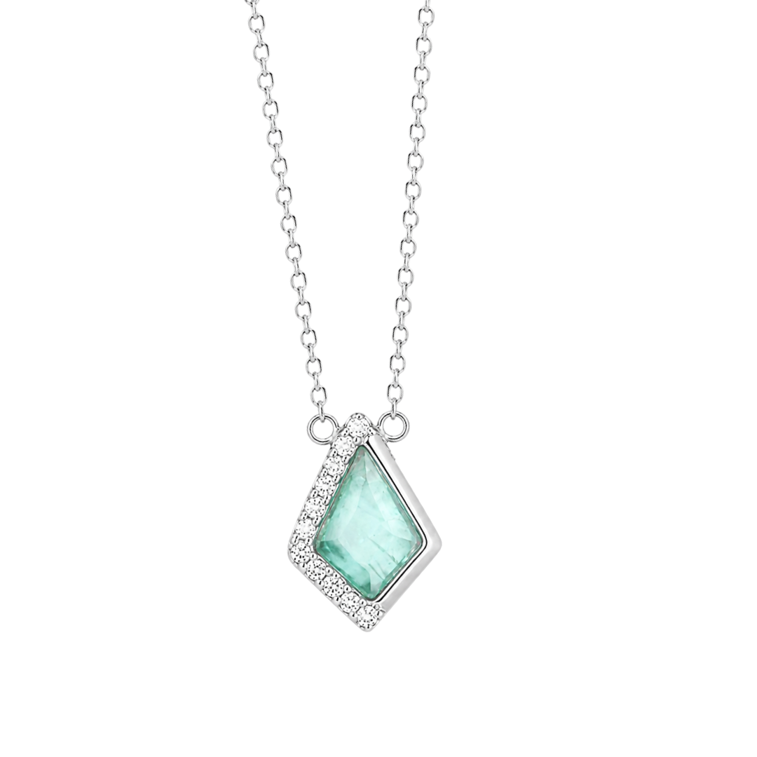 Stardust Kite Necklace in Sea Glass