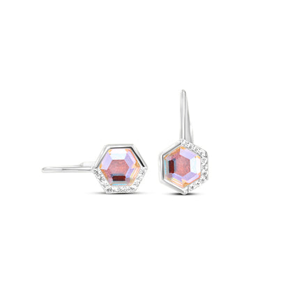 Hexagon Lever Back Earrings Chloe + Lois