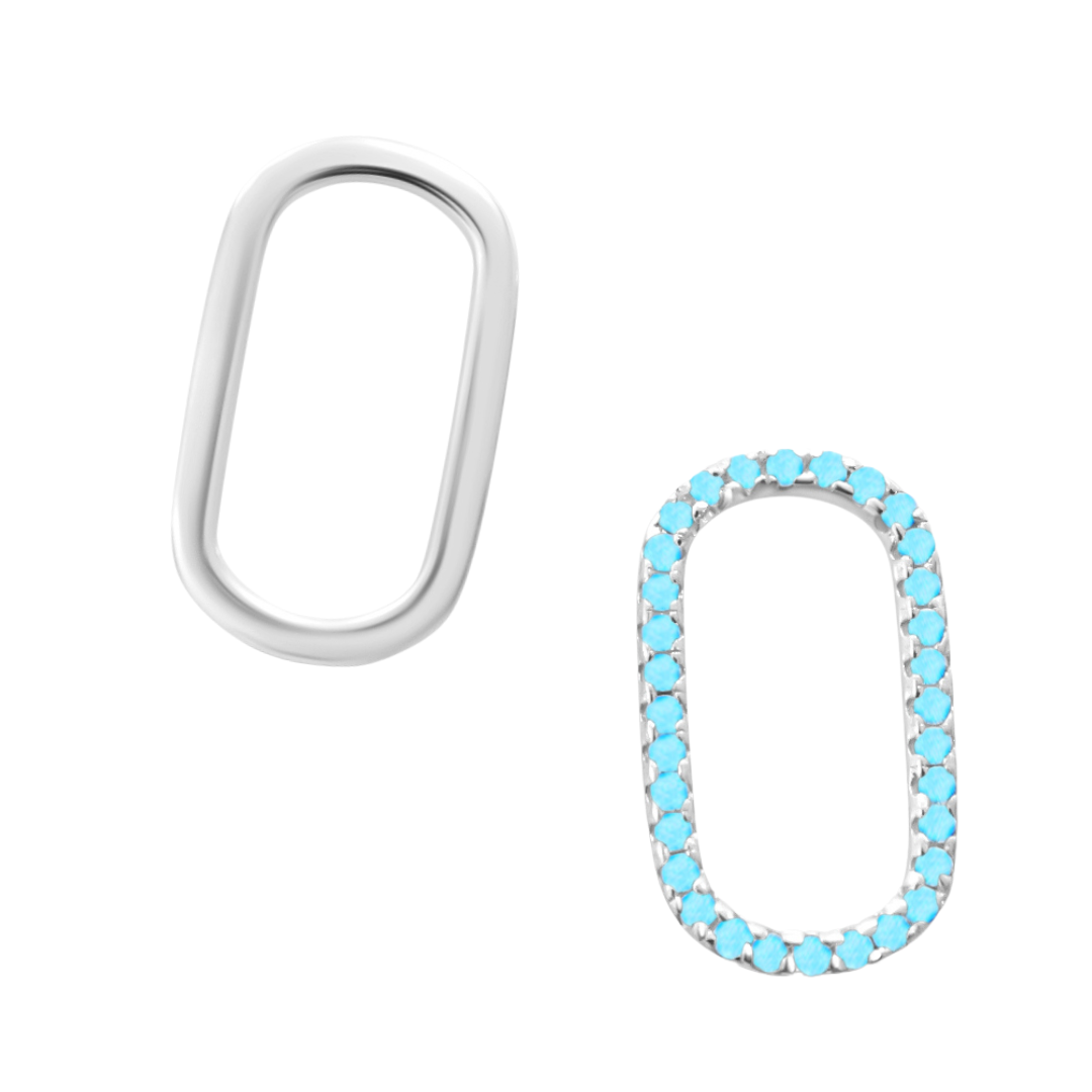 Limited Edition Turquoise Oval Pave Charm