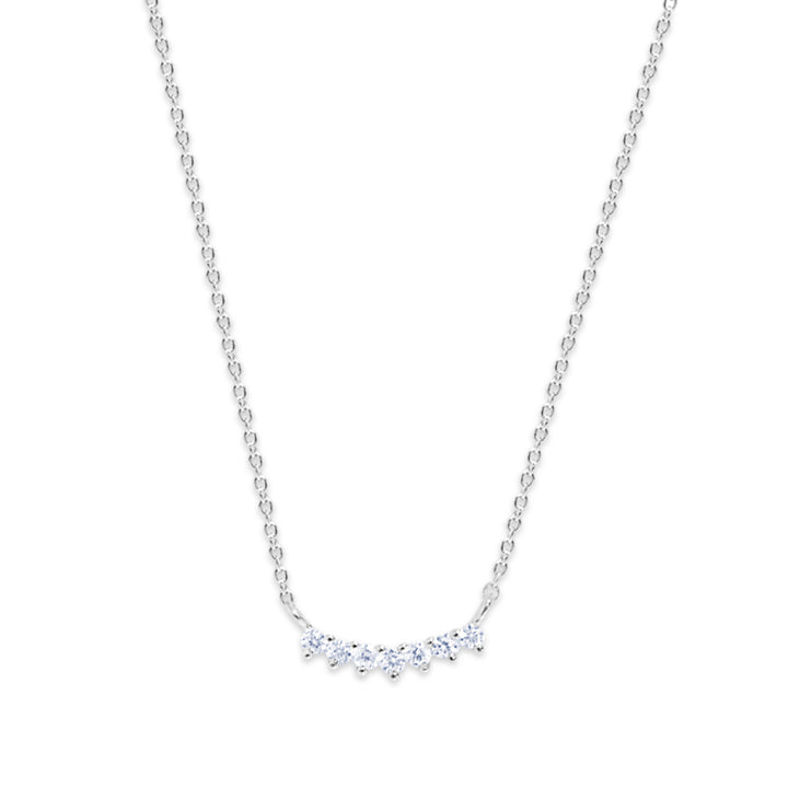 Chloe + Lois Dainty White Cubic Zirconia Necklace