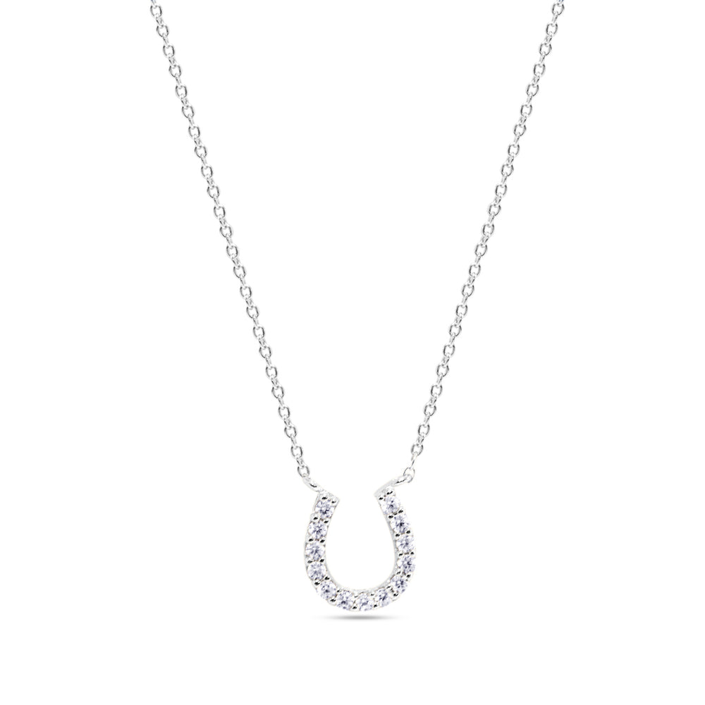 Sterling Silver Horseshoe Necklace by Chloe + Lois