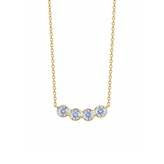 Chloe Bezel Layering Necklace