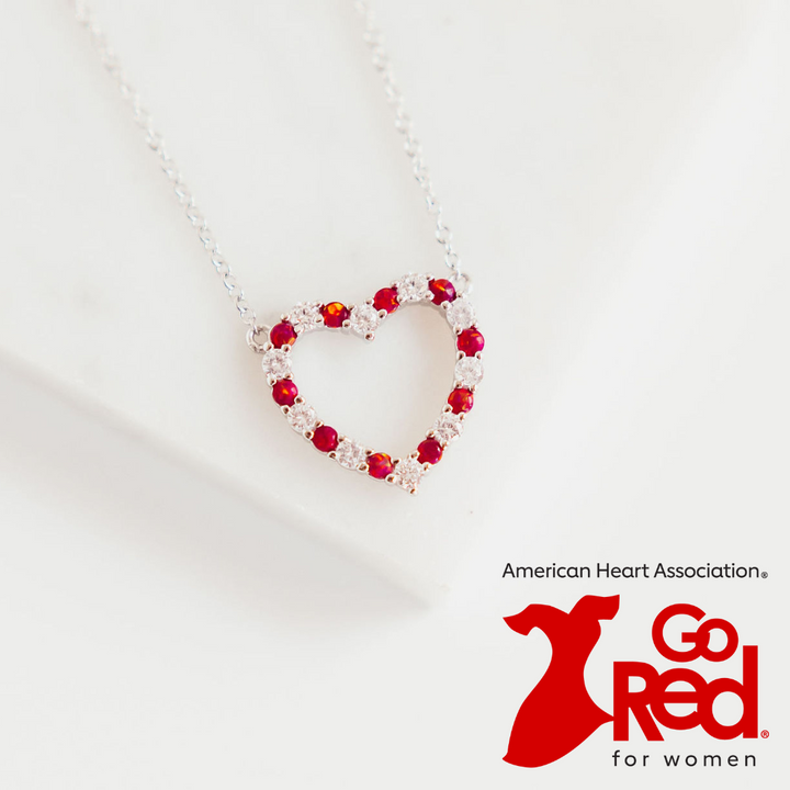 American Heart Association Infinity Heart Necklace