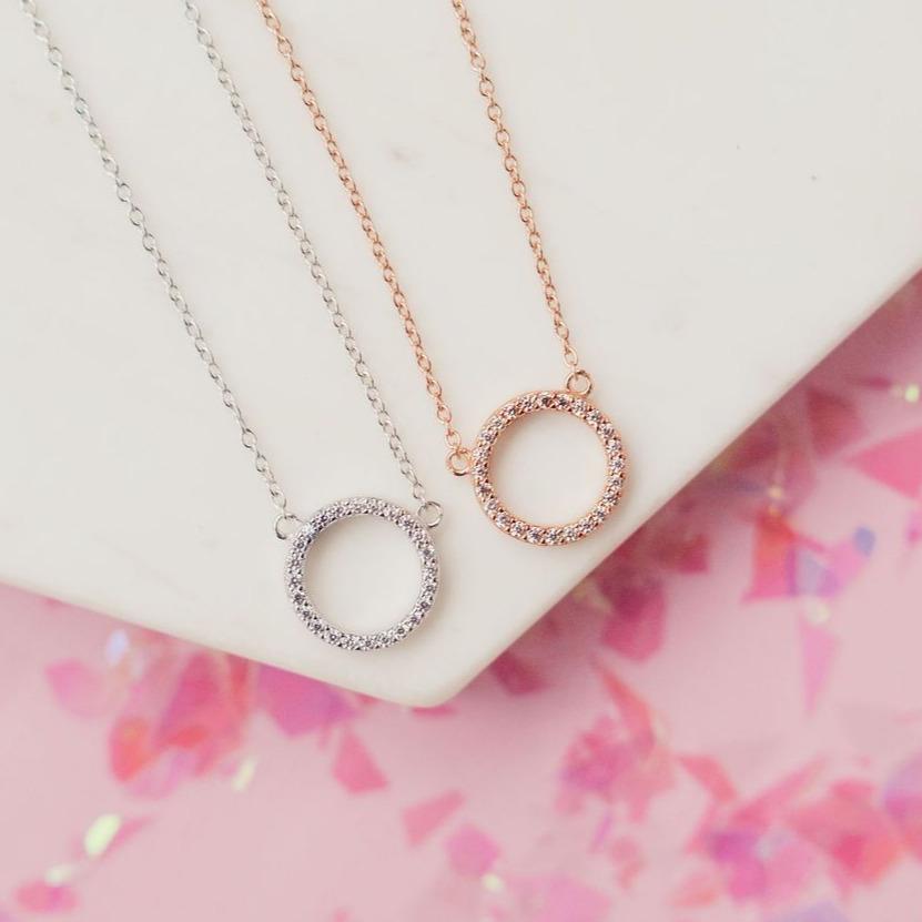 Slim Circle Necklace Necklaces Chloe + Lois 