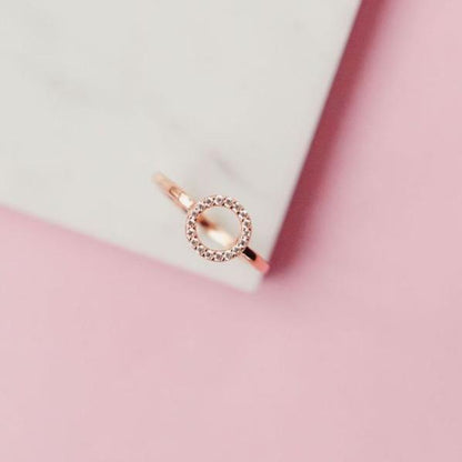 Slim Circle Ring Rings Chloe + Lois Rose Gold 6 