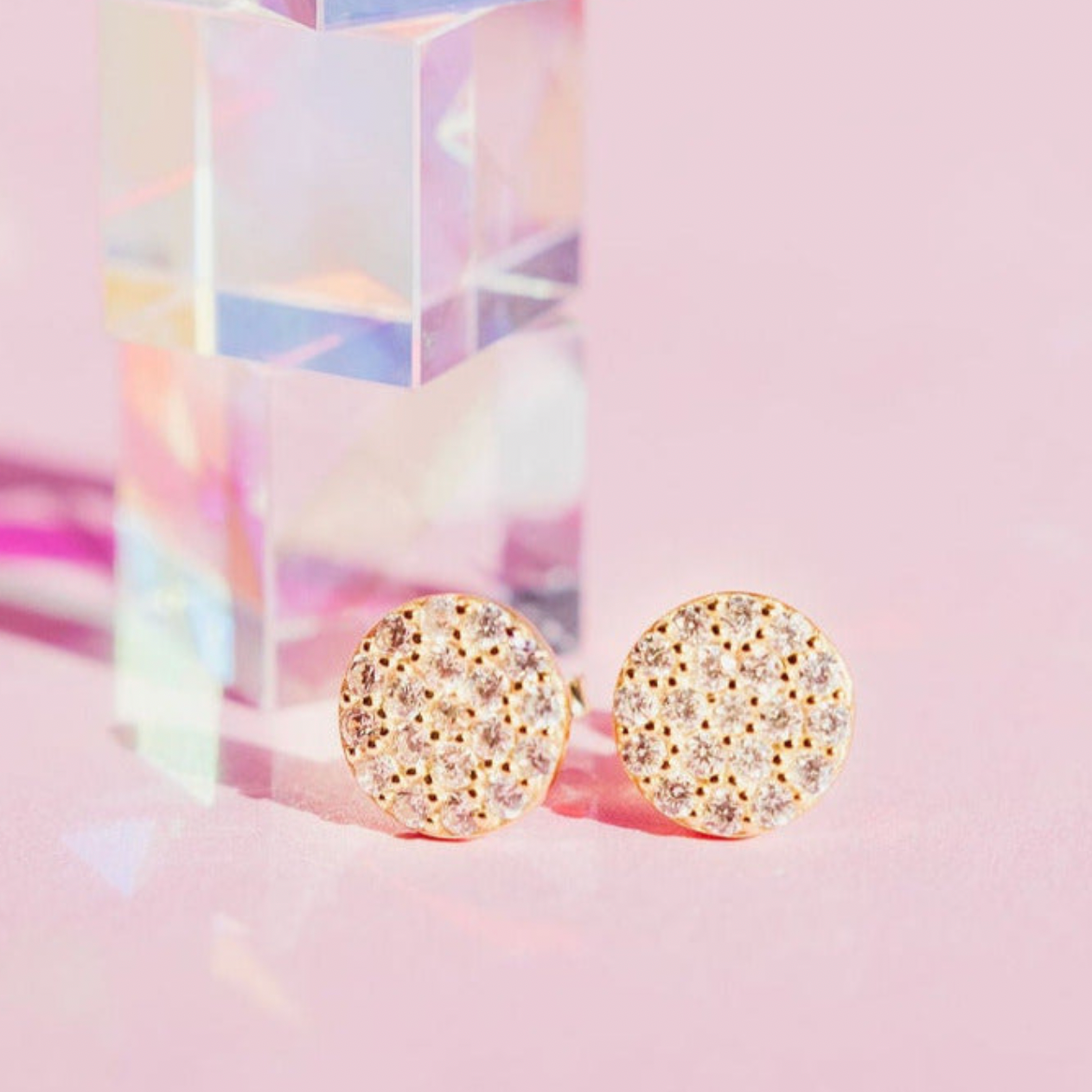 Chloe + Lois Dainty 14K Gold Stud Earrings