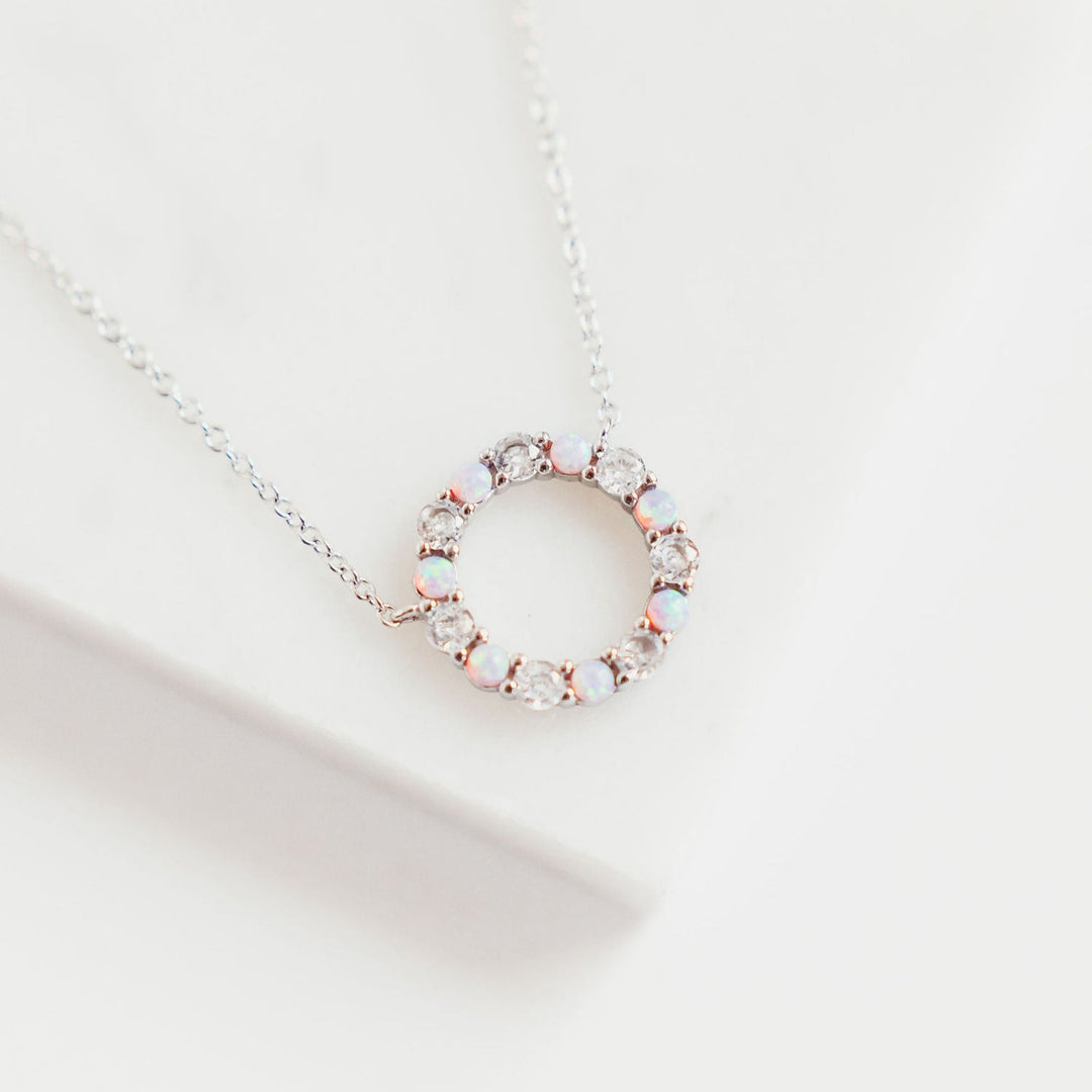 CHLOE + LOIS American Cancer Society Making Strides Against Breast Cancer Opal Necklace