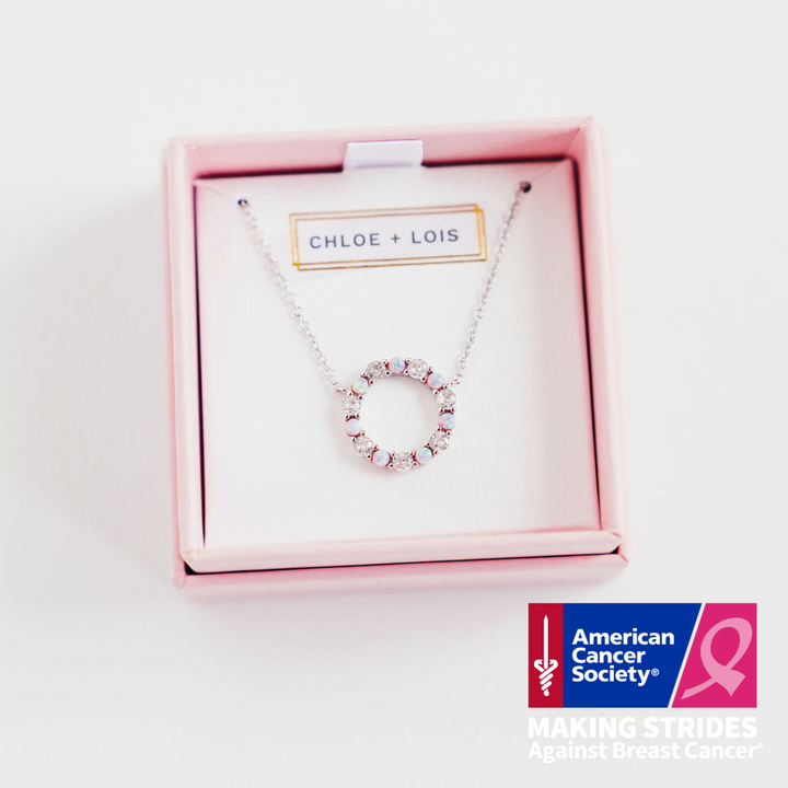 Making Strides Against Breast Cancer Infinity Necklace