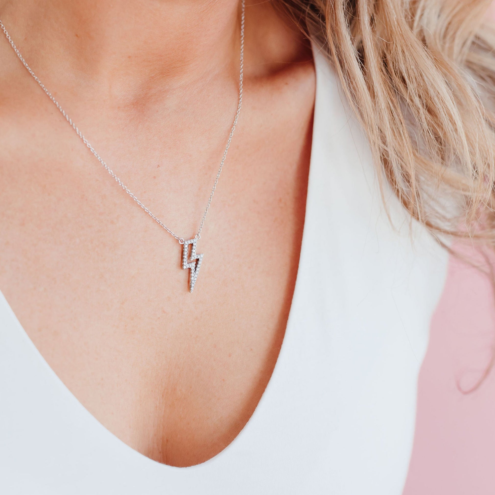 Lightening Bolt Necklace – Chloe + Lois