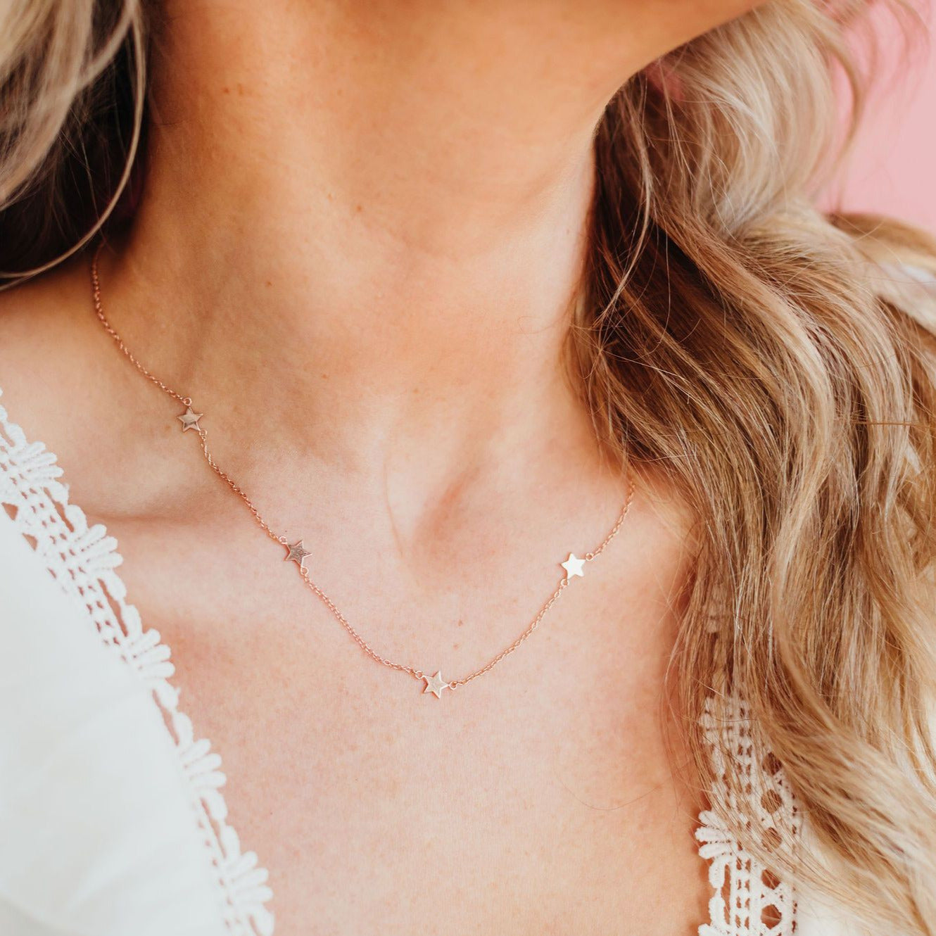 Dainty sale star necklace