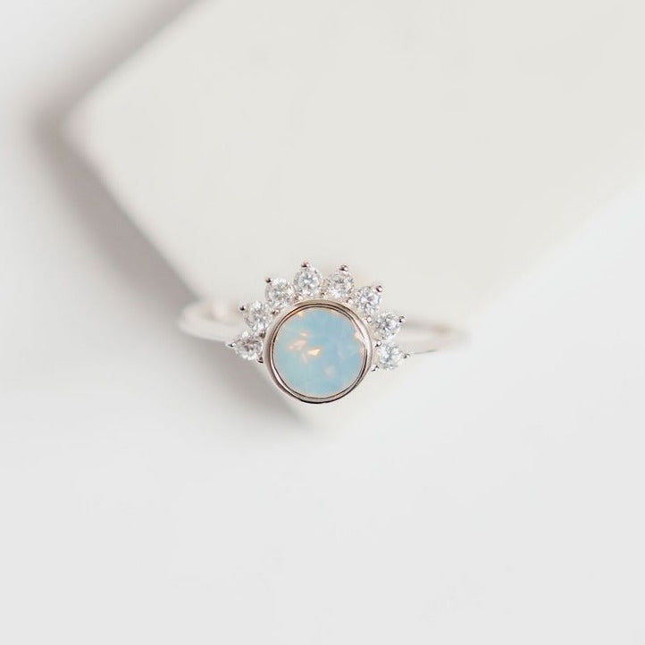 Lois Ring in Air Blue Swarovski®