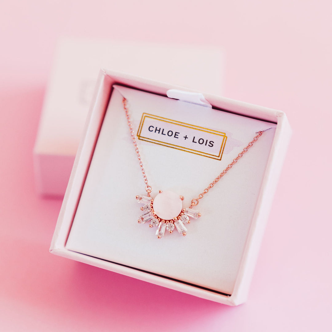 Chloe + Lois Mother of Pearl Gatsby Necklace