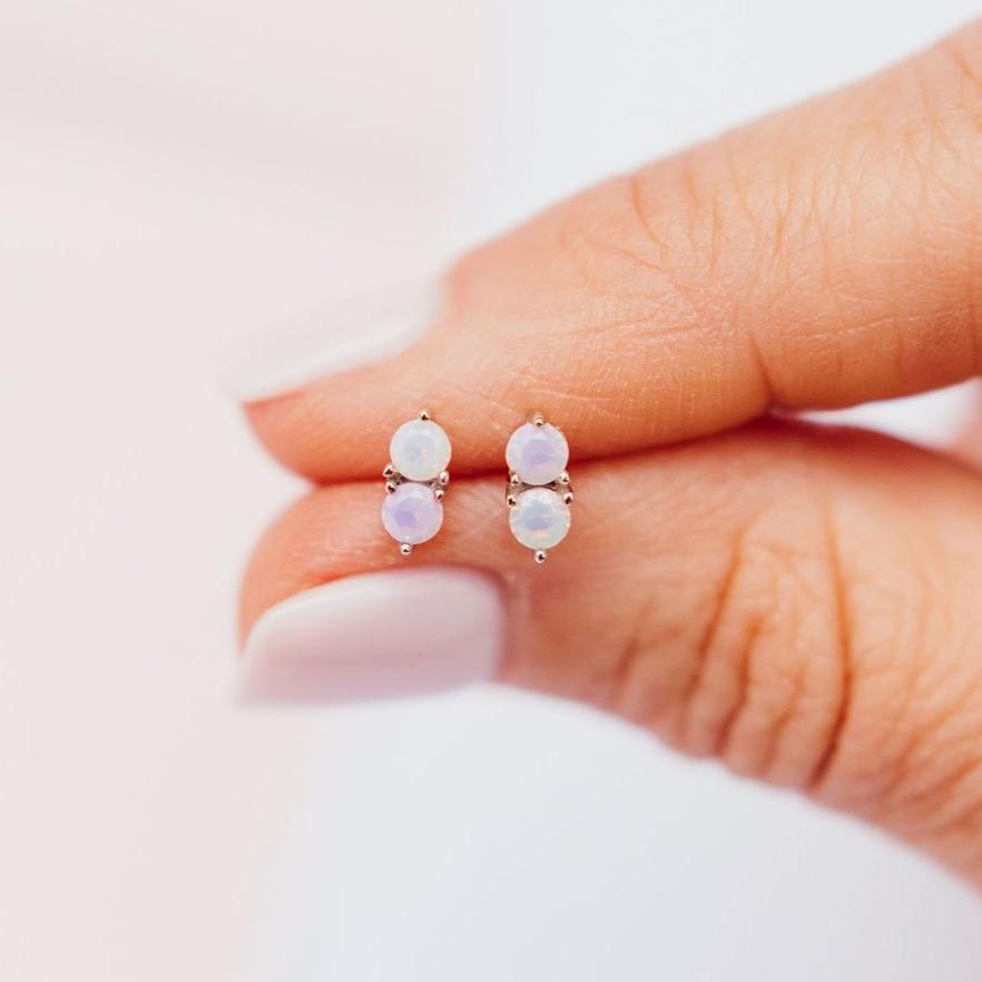 Cotton Candy "Twinkle" Studs Earrings Chloe + Lois 