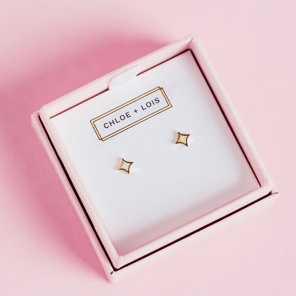 Chloe + Lois Opal Starburst Stud Earrings