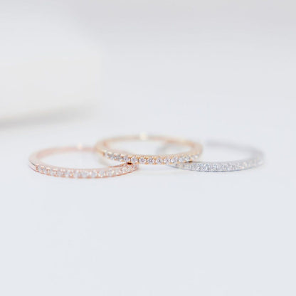 Chloe + Lois Dainty Slim Stacking Rings