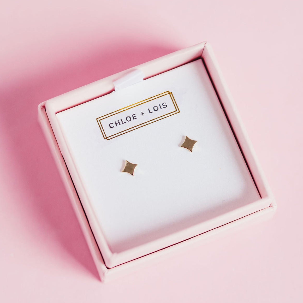 Chloe + Lois 14k Gold Starbust Stud Earrings