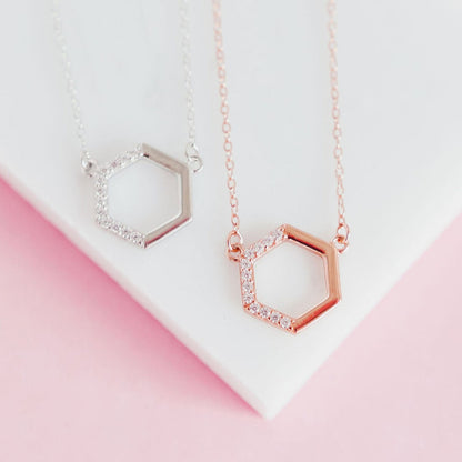 Stardust Hexagon Necklace