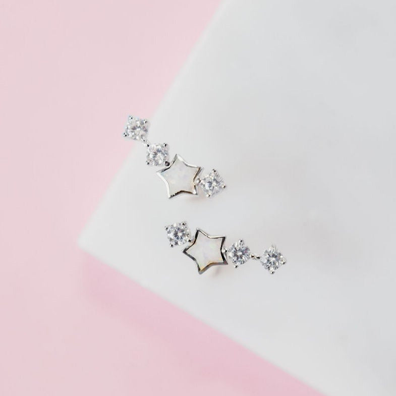 CHLOE + LOIS STARRY NIGHT MINI CLIMBER STUD EARRINGS