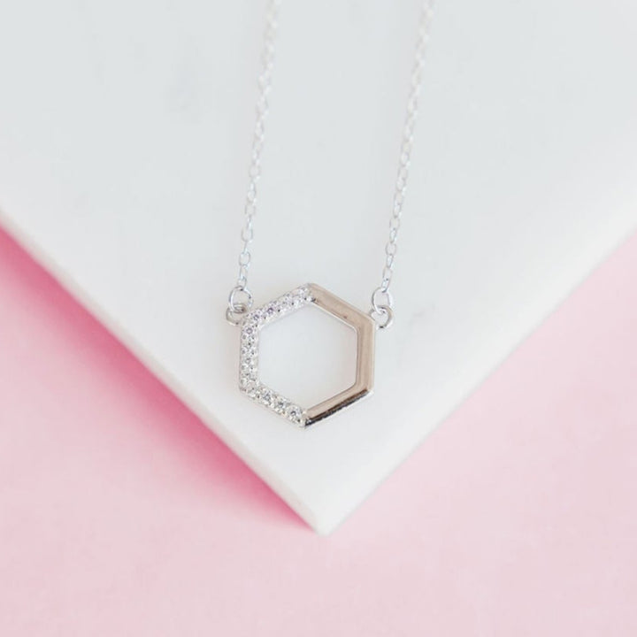 Stardust Hexagon Necklace