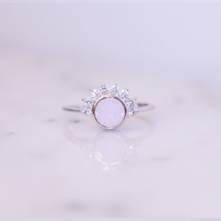 "Lois" Ring in Pink Rosewater Swarovski® Rings Chloe + Lois 